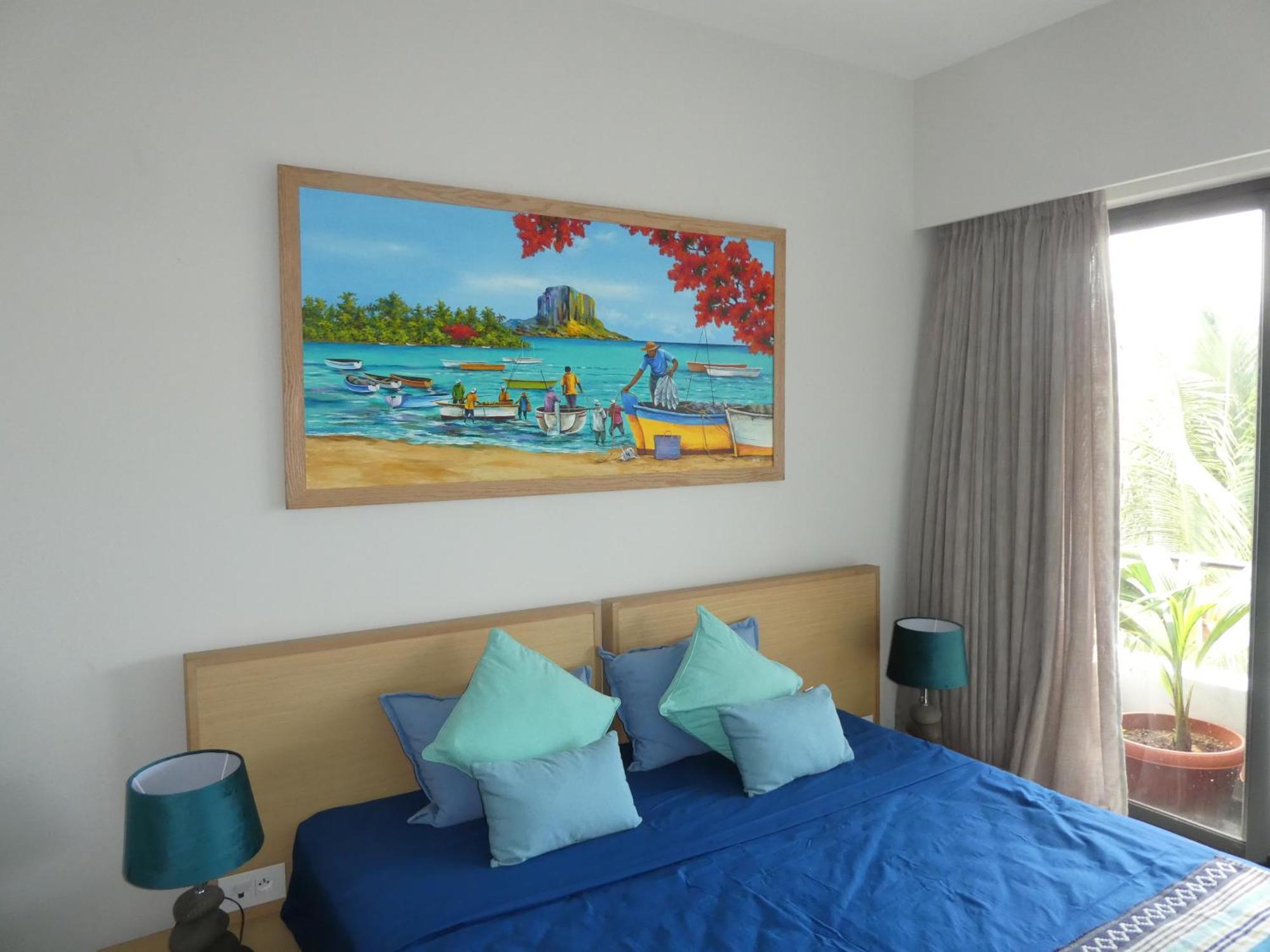 Appartement Le Dauphin Du Lagon Bleu - Plages De Mont Choisy Et De Trou Aux Biches Гранд-Бэй Экстерьер фото
